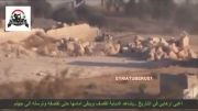 شلیک جالب تانک ارتش سوریه به تروریست ها در حال فیلم گرفتن