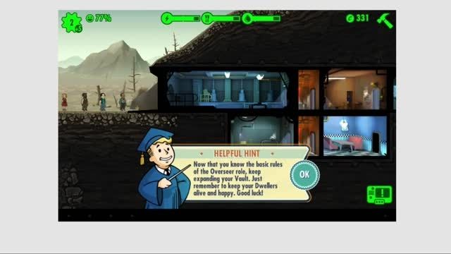 fallout shelter:tablet gaming - به والت 820 خوش آمدید