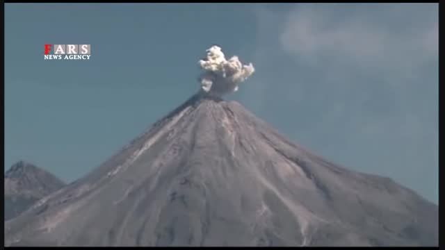 فوران آتشفشان کولیما در مکزیک