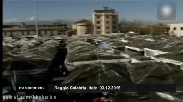 فوران آتشفشان اتنا در ایتالیا
