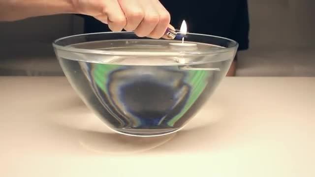 آزمایش روشن کرد شمع در زیر آب(و چند ازمایش دیگر)