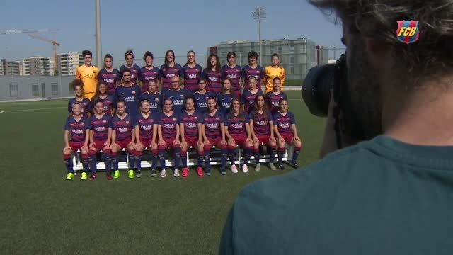 عکس گرفتن تیم فوتبال زنان بارسلونا | فصل 2015/16