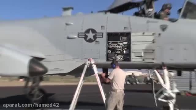رزمایش جنگنده های A-10 آمریکایی