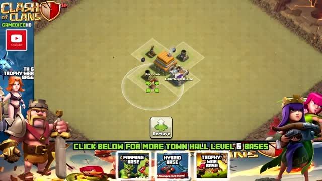 Clash of Clans Town Hall 6 Defense (CoC TH6) BEST War B