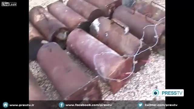 تصاویر خنثی کردن بمب های داعش توسط ارتش سوریه