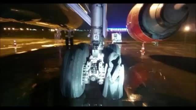 انفجار موتور ایرباس هواپیمایی قشم در استانبول