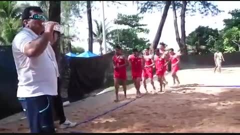 تمرین جالب تیم ملی  در تایلند با توسل به حضرت ابوالفضل
