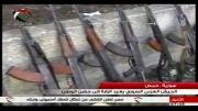 کشف انبار مخفی سلاح تروریست ها در حمص توسط ارتش