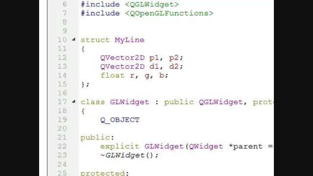 آموزش OpenGL در Qt-محافظ صفحه نمایش ساده