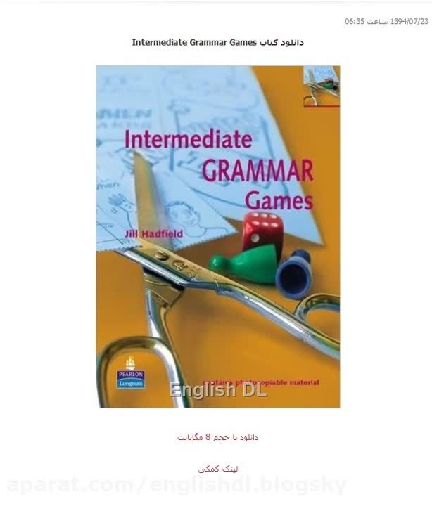 دانلود کتاب Intermediate Grammar Games