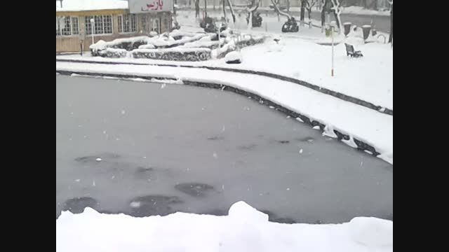 یخ زدن رود خانه بالیقلی چای شهر اردبیل