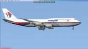 فرود نسبتا بد 747-8 مالزی