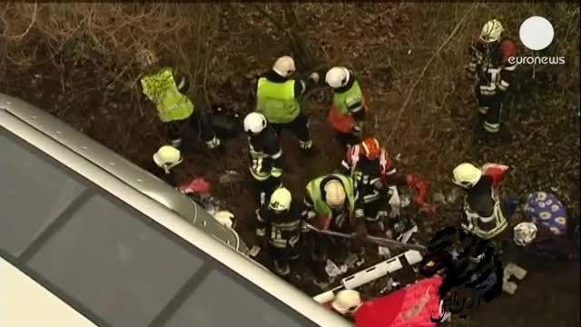پنج کشته در سانحه تصادف اتوبوس در بلژیک