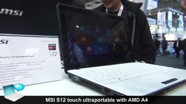 لپ تاپ  MSI Laptop S12 Touch