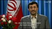 پیام کریسمس دکتر احمدی نژاد پخش شده از شبکه 4 انگلیس