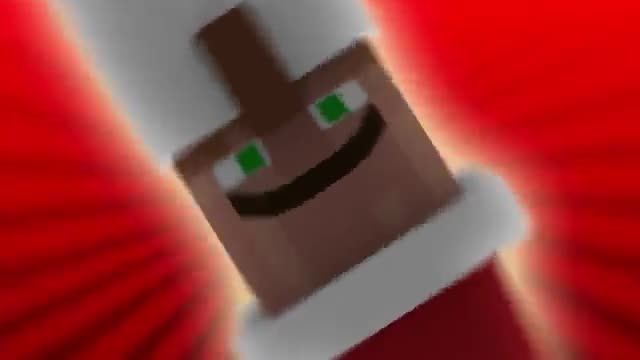 minecraft Christmas with villagers