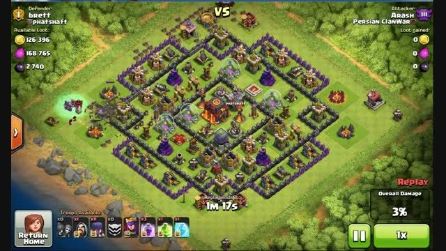 Clash of Clans 2 star Attack Th10-Full Witch Atack