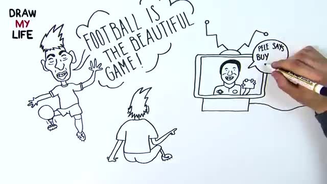 نقاشی کردن زندگی فوتبالی نیمار جونیور