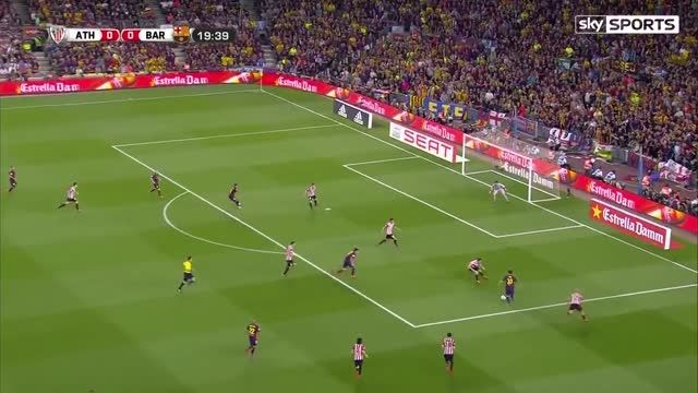 گل لیونل مسی به بیلبائو در فینال جام حذفی HD