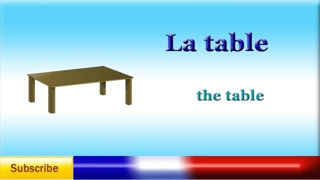 آموزش نام وسائل منزل در زبان فرانسه