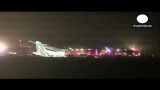 16 زخمی در حادثه خارج شدن هواپیما از باند فرودگاه رم