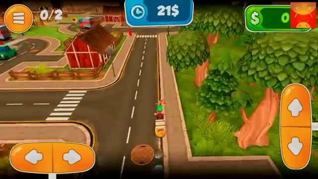 گیم پلی بازی اندرویدی 3D Driving Sim: Pepperoni Pepe