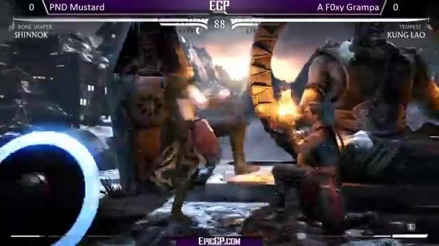 PND Mustard (Shinnok) vs AF0xyGrampa (Kung Lao) - MKX
