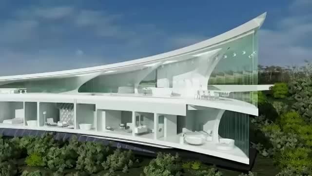 یک ویلای رویایی با معماری منحصر به فرد در ایبیزا