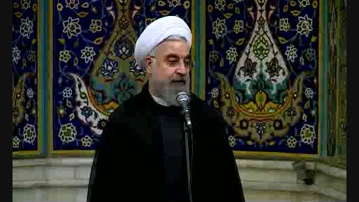 عزاداری دکتر روحانی در مسجد سلمان فارسی