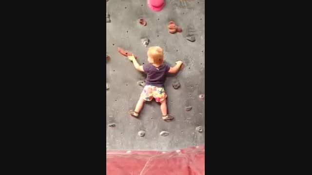 کودک صخره نورد