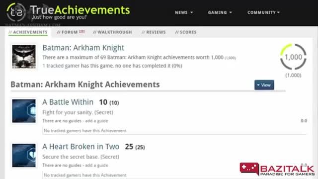 Achievement و تروفی های بازی Batman: Arkham Knight