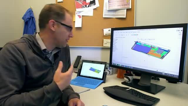 تست و بررسی Solidworks بر روی Surface Pro 3
