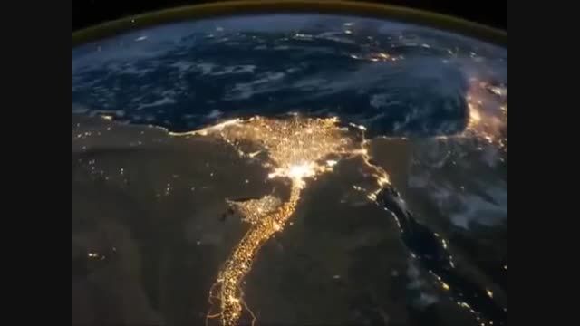 نقشه مصر به شكل گل .. Egypt map nasa