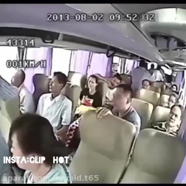 فیلم تصادف از داخل اتوبوس