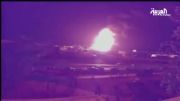 جنگ غزه  برخورد موشک به پمپ بنزین در تل آویو  تیرماه 93