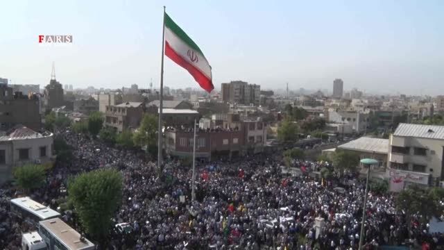 خروش میلیونی مردم تهران(تشیع پیکر پاک شهدای غواص)