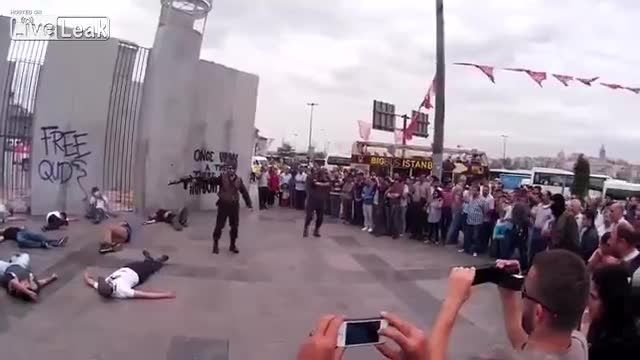 نمایش ضد صهیونیتی در استانبول