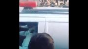 بدرقه کردن مرتضی  پاشایی در ماشین آمبولانس در تهران!