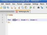 PHP Tutorial - 9 - For Loop