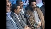 احمدی نژاد در مراسم آغاز احداث جاده تنکابن به قزوین