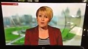 خطای دوربین در برنامه زنده BBC