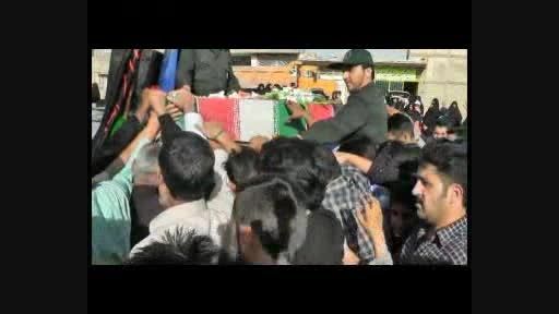 گزارش تصویری مراسم تشییع شهیدگمنام درشاپورآباد