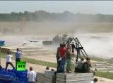 رزمایش دیدنی تانک T-90 روسی در کمپ فدراسیون روسیه