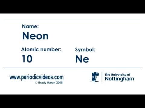 نئون - ویدیوهای جدول تناوبی
