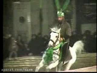 کفران تعزیه عباس حسین قربانی با اسب خان خان تکیه