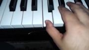 اجرای گام های ماژور بر روی پیانو (2)
