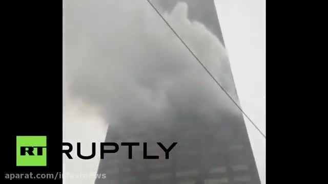 آتش در طبقه پنجاهم برج 100 طبقه در شیکاگو