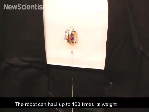 روباتی که می تواند تا 2000 برابر وزن خود بار حمل کند!