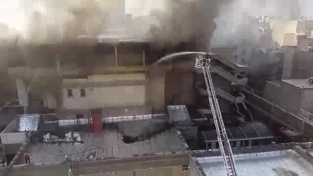 فیلم آتش سوزی تالار بزرگ وزارت کشور