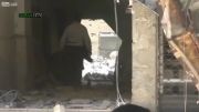 2 تروریست در حال بمب گذاری و شلیک تانک ارتش سوریه
